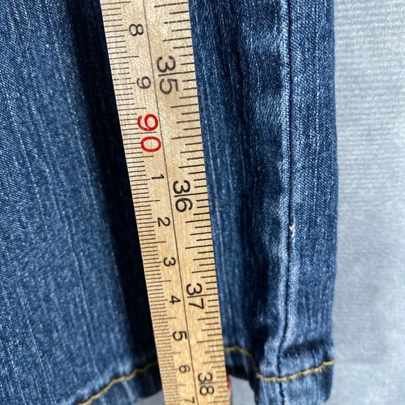 Vintage Angels Jeans Women Sz 10 Straight Leg Denim Mid Wash Flap Pocket Y2K - Picture 4 of 10